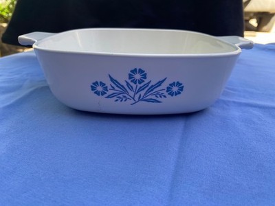 Rare 1958 Cornflower Corning Ware Vintage 1 qt with no lid
