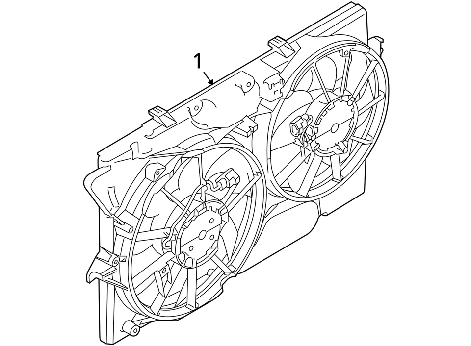MOTOR Y VENTILADOR FORD 10-12 TAURUS SHO ASM BA5Z8C607E Foto 4 de 4
