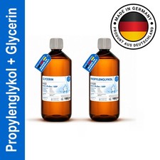 1000 ml Glycerin 99,5% + 1000 ml Propylenglykol 99,5% I HERRLAN-Qualit&auml;t