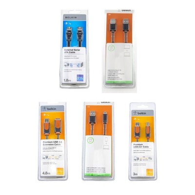 Belkin Datenkabel Set für Speicher 5-teilig eSATA/USB-A/Micro-USB 0,9 4,8 m