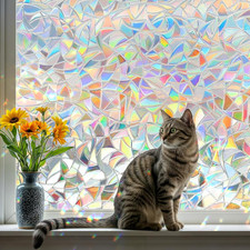 Stained Glass Window Clings Decorative Suncatcher Window Film Stickers