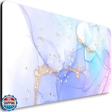 Hizelzidy Extended Gaming Mouse Pad (31.5 X 11.8 in), Large Non-Slip Rubber B