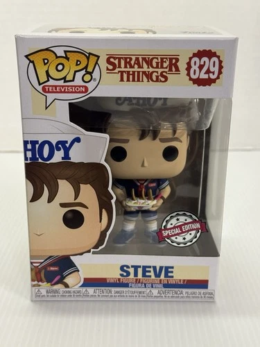 Funko Pop Stranger Things Steve #829 BASKIN ROBBINS Exclusive SE Sticker