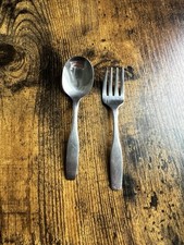 Community Stainless 2-Pc Baby Spoon  Fork Set