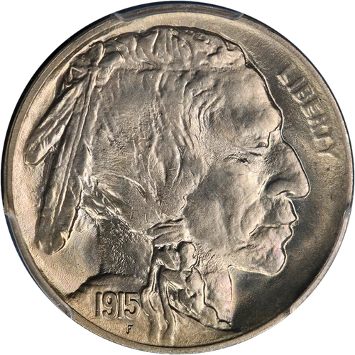 1915-P Buffalo Nickel CAC Sticker PCGS MS66 Blazing White Gem Strong Strike