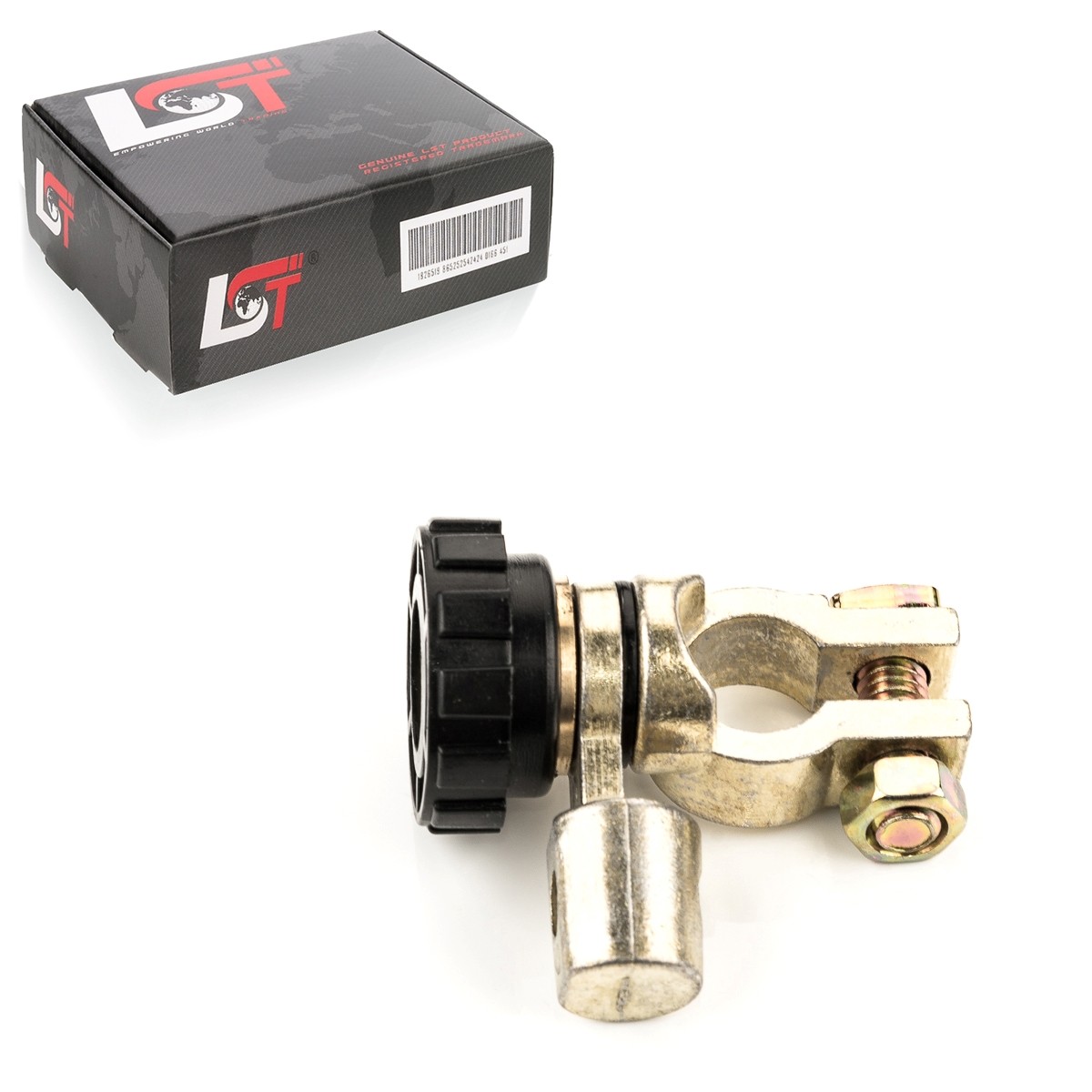 Battery Isolator Terminal with Round Knob Black for VW