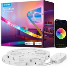 Govee 65.6ft RGBIC Smart LED Strip Lights WiFi Alexa App Control Music Sync