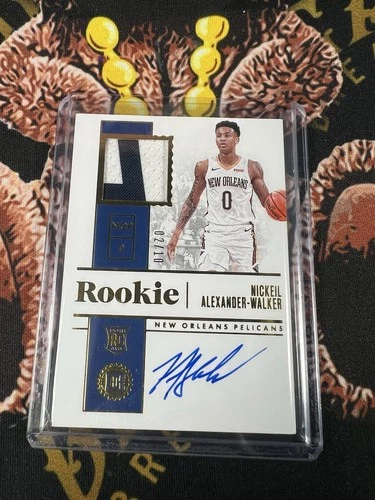 2019 Panini Encased Nickeil Alexander-Walker Gold Rookie Patch Auto /10