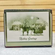 K Mart Holiday Greetings 16 Boxed Christmas Cards with Envelopes NOS Sealed
