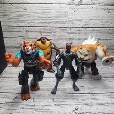 Teenage Mutant Ninja Turtles Action Figures 2012-2014 Playmates Viacom Lot (4)