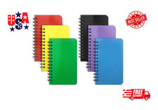 6 Pack Mini Spiral Notebooks 3x5 Lined Pocket Notepads for Home School