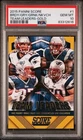 2015 Panini Score Team Leaders Tom Brady Gronkowski PSA 10 Gold  Gem Mint #1.