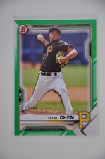 2021 Bowman Draft Po-Yu Chen Green Paper BD-8 /99 Pirates
