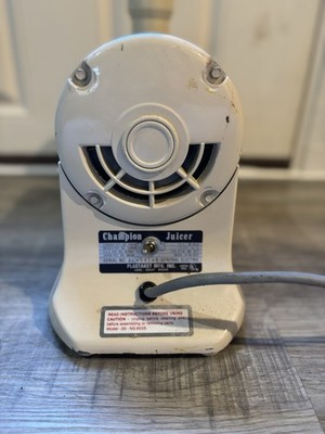 The Champion Heavy Duty Juicer Model G5-NG-853S - Tested | eBay