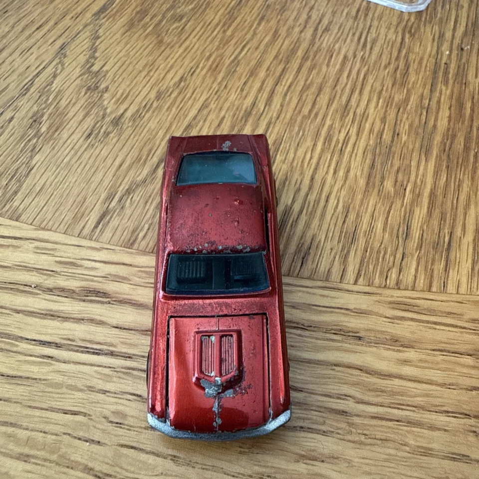 Mustang Hotwheels Redline 1967 de colección personalizado rojo hecho en Estados Unidos Foto 3 de 4
