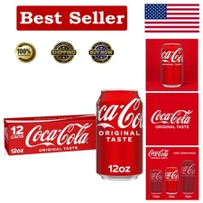 Coca-Cola 12 Fl Oz Cans - Refreshing  Flavor, 12 Packs Delight