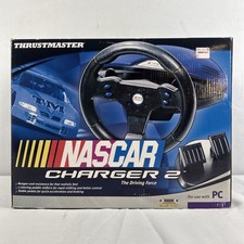 Thrustmaster Nascar Charger 2 Pc Steering Wheel W Petals Video Game New In Box