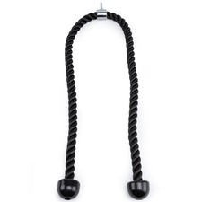 55 Inch Double Length Tricep Pull Down Rope Attachment for Cable Machine Long