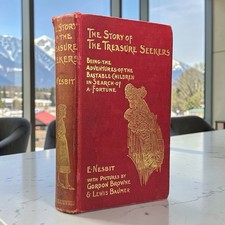 Book Illustrated Edith Nesbit Story Of The Treasure Seekers - 1907 - RARE 1st ED