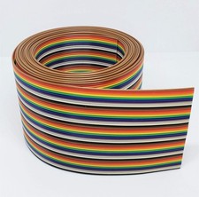 Pc Accessories - IDC 50P 10 Feet Rainbow Color Flat Ribbon Cable for 2.54mm P...