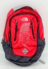 The North Face Pink & Black Backpack With Multiple Compartments & Padded Straps