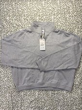 Zara Men’s Oversized Grey Quarter Zip Sweatshirt Brand New L