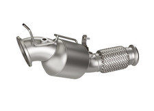 HJS ECE DOWNPIPE 89MM F&Uuml;R BMW B48 G20 G21 G22 G26 G23 G30 G31 G01 MIT OPF