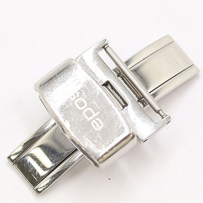 EPOS Genuine Clasp Men's Watch Band Bracelet Repair Parts Silver Color 18mm