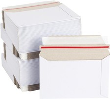 Mailing Envelopes - 6.5 x 4.5 in White 100 Count Flat Peel  Seal - Thick Car...