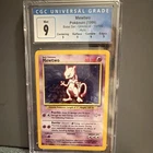 CGC 9 Mewtwo Base Set Unlimited Holo Rare 10/102 Pokemon Card English 1999