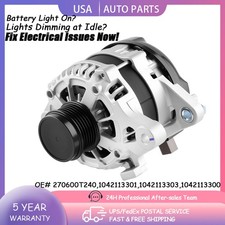 Alternator 125A for 2014-2019 Toyota Corolla 1.8L Denso OE Fit 11776 270600T240