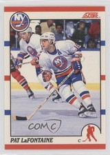 1990-91 Score Bilingual Pat LaFontaine #250 HOF 0f6