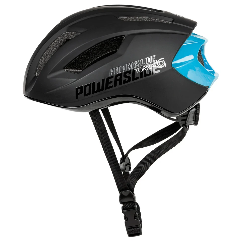 Powerslide Erwachsene Helm Tornado Black/Teal, für Inline, Fahrrad, Scooter - Bild 4 von 4