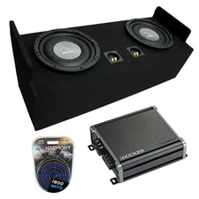 1982-2004 Chevy S-10 Extended Cab Truck Harmony F124 Dual 12" Sub Box & CXA800.1