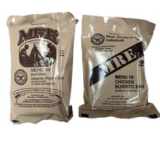 Military MRE Individual Menu Single Meal 2025 Inspection Date  2 Pack 