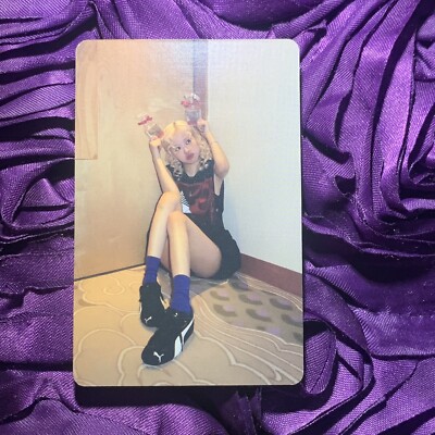 Rose BLACKPINK Rosie Pink KPOP Girl Photo Goddess Card Floor Star