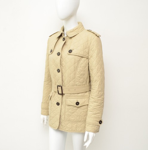 Autentico Trench Giacca Trapuntata Donna Burberry London Beige Taglia 44,~M - Foto 3 di 14