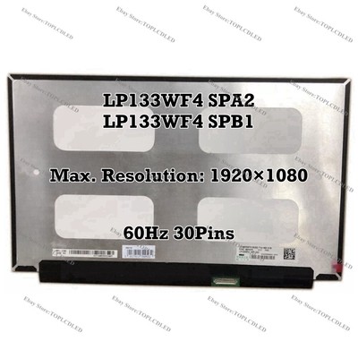 LP133WF4 SPA2  LP133WF4 SPB1 13.3'' FHD 60Hz IPS 72% NTSC LCD Bildschirm 30 Pins