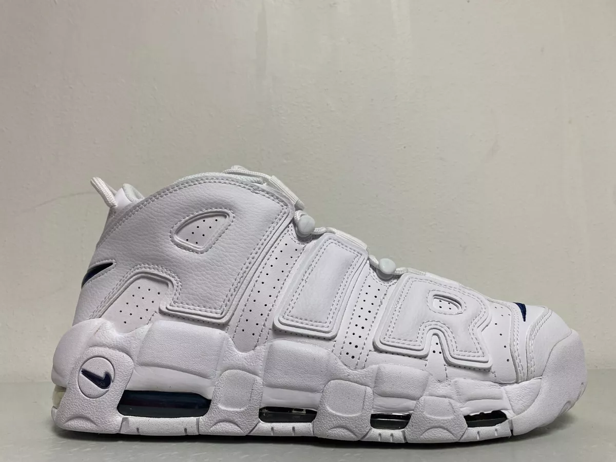 nike air more uptempo 96 white white midnight navy
