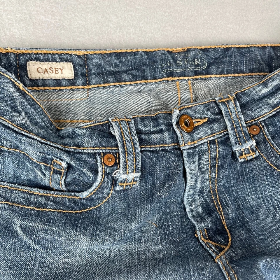 Vintage Big Star Jeans Womens 27 Blue Casey Bootcut Hipsters Made in USA Y2K - Image 4 of 4