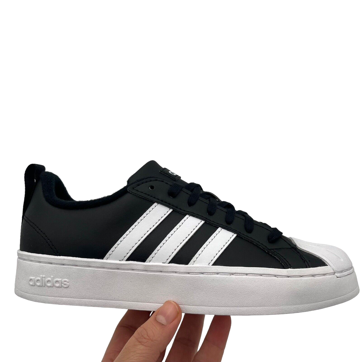 Adidas StreetCheck Youth Boys Girls Sneaker Size Black White Classic  Shell Toe