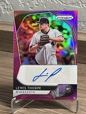2020 Panini Prizm Rookie Autos Pink Prizm /50 Lewis Thorpe Rookie Auto RC RA-LT