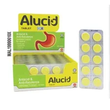 Alucid Tablet Antacid & Anti - Flatulence Peppermint Flavour 18x10's