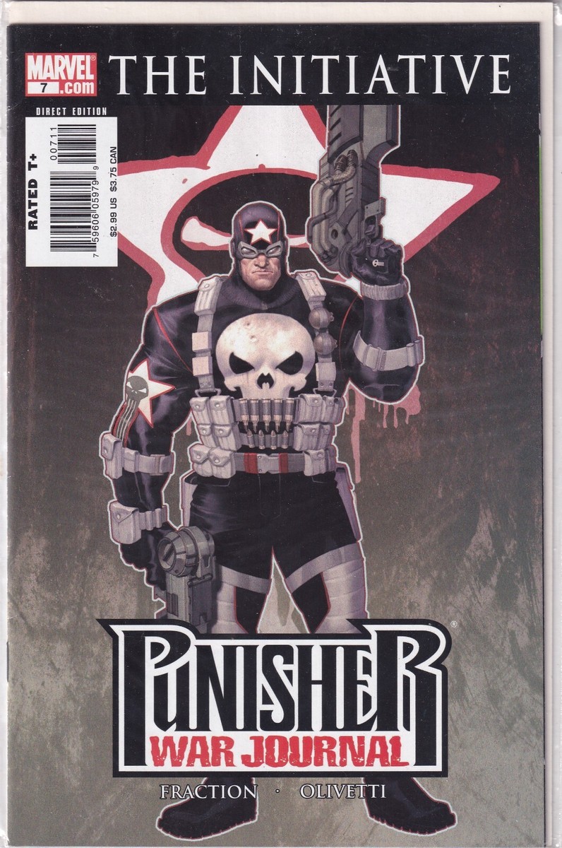 The Punisher War Journal (2007) #7 Captain America Variant VF/NM