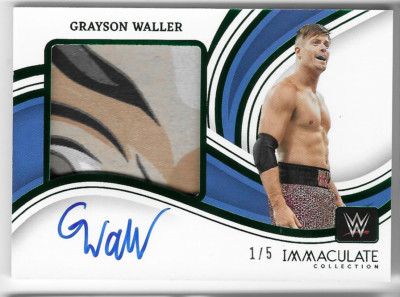 GRAYSON WALLER 2023 PANINI IMMACULATE AUTO AUTOGRAPH PATCH SHIRT CARD #1/5!