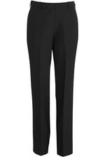 Edwards 8793 Woman's Black Essential Flat Front Pants Size: 10 Unhemmed Length