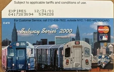 SUBWAY SERIES 2000 METROCARD #2, Rare card- Mint Condition