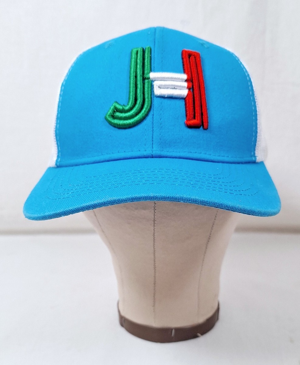 JH Jobes Hats Blue W/ Red Green White Logo Mesh Snapback Caps Hat