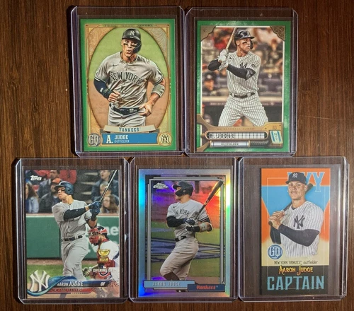 2021 Topps Chrome Aaron Judge 92 Redux Refractor Rookie Cup MVP - 5 Card Lot