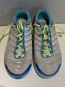 Nike Air Max Tn GS White Volt Blue/Gray Shoes 718071-174 Size 6Y Or Women's  7.5 | eBay